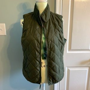Olive Pattern Vest by Old Navy